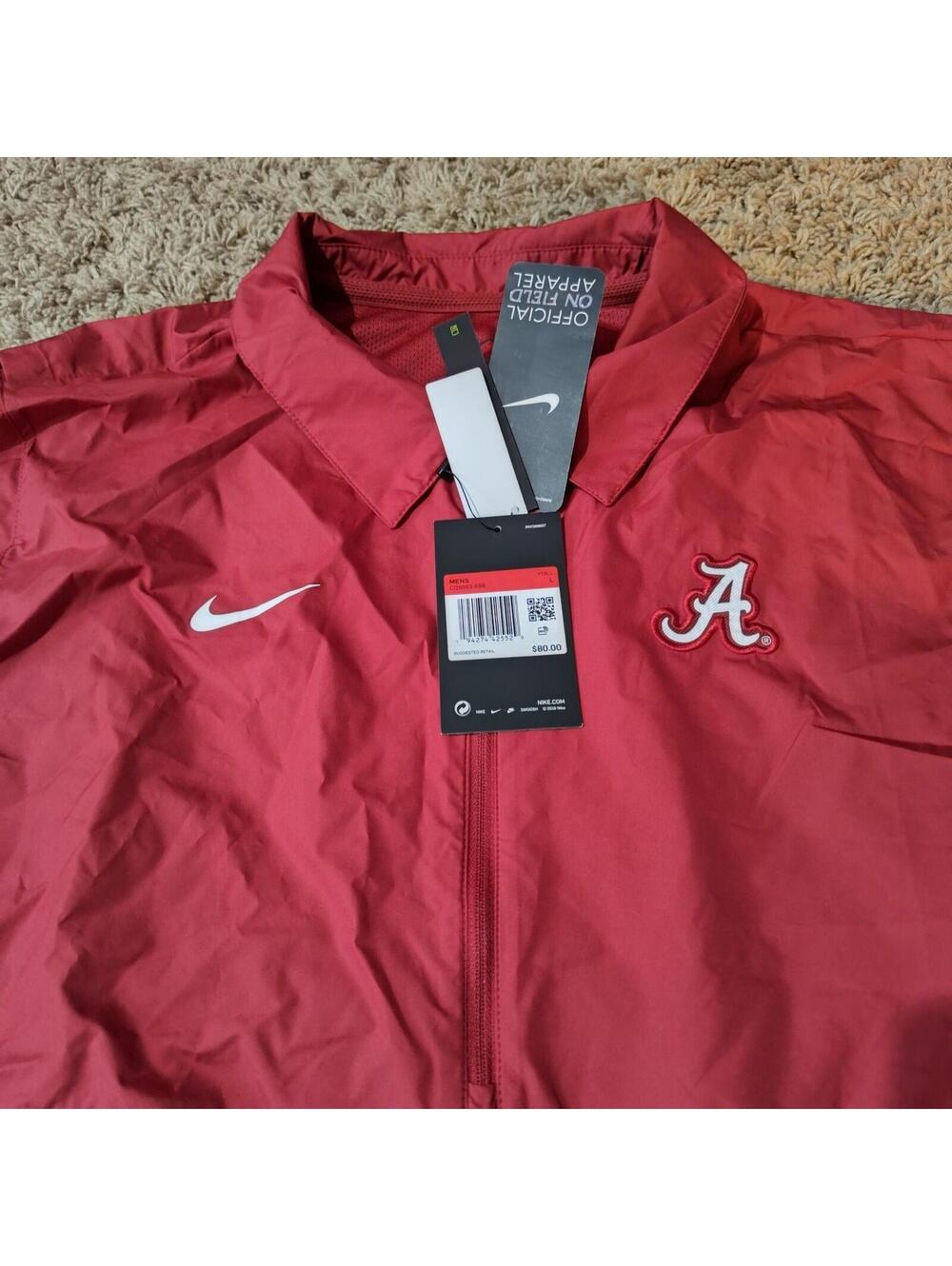 Nike Alabama CQ5093-698 Windbreakers Jacket Men's Red Size Large - Picture 4 of 12